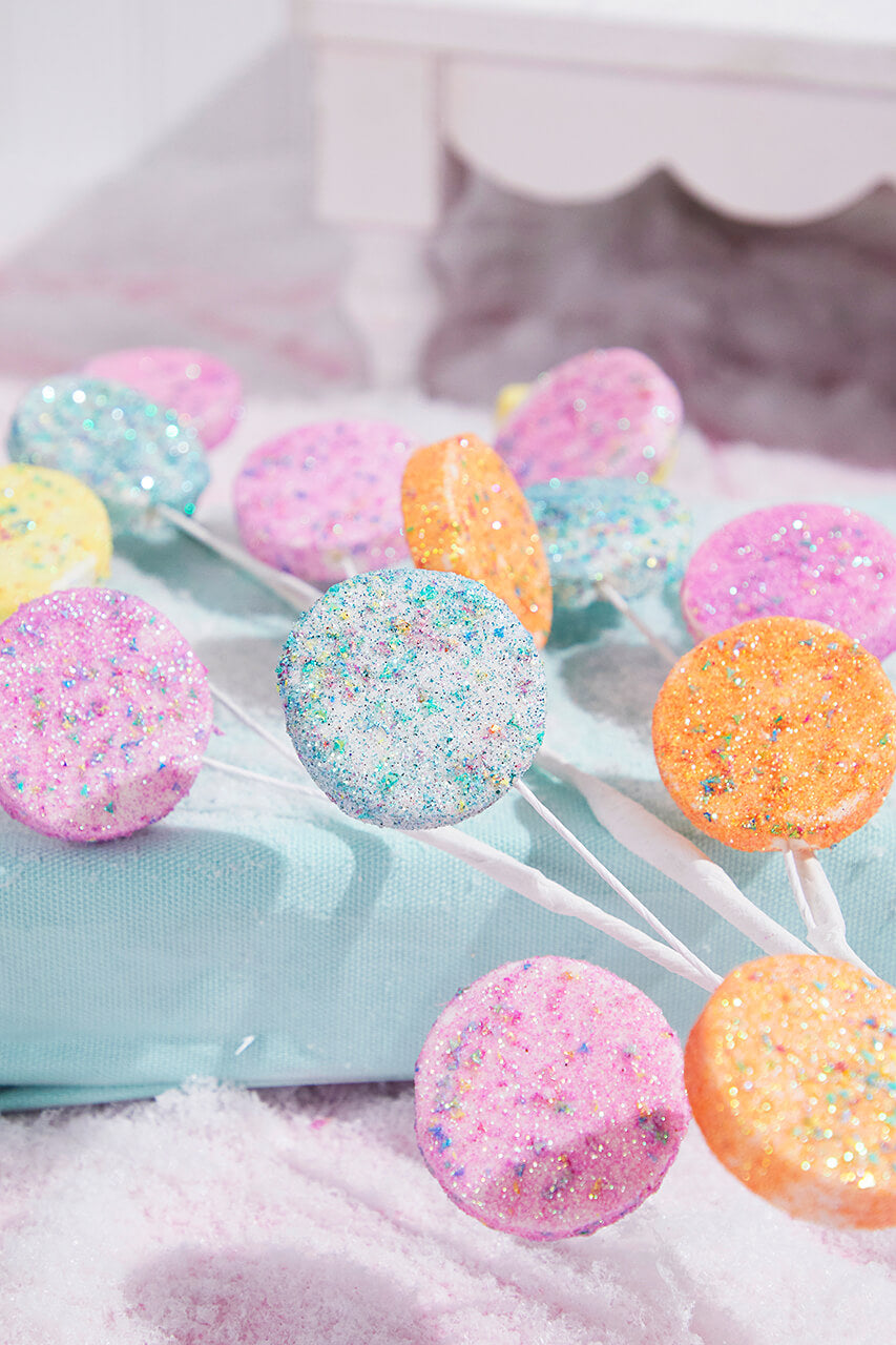 31" Pastel Glitter Disc Spray