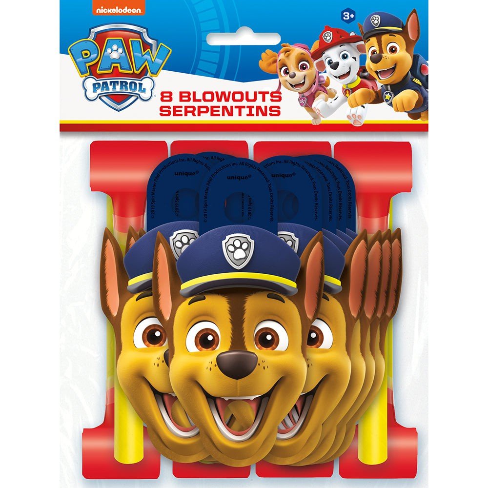 Paw Patrol Blowouts 8 Pack