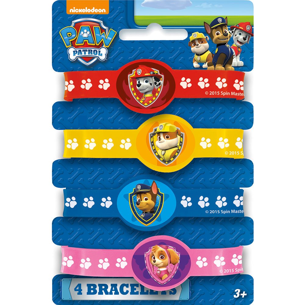 Paw Patrol Stretch Bracelets 4 Pack
