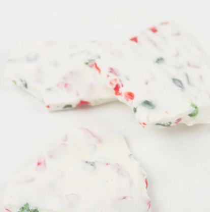 Red and Green Peppermint Crunch Course Flake for bark and brickle 30 lb. box