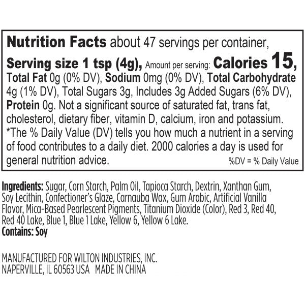 Wilton 6-Cell Happy Valentine's Day Sprinkles Mix, 6.6 oz.