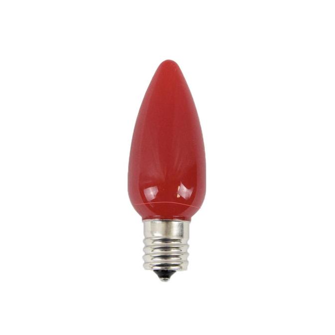 C9 Platinum Elite LED SMD Bulb (25 bulbs/bag) - Frosted, Red