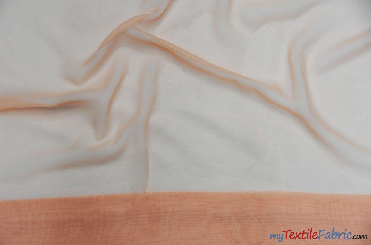 Polyester Chiffon Fabric - Super Soft, Flowy, Sheer, 58/60" Width, 100% Polyester (By The Continuous Yards & Bolts)