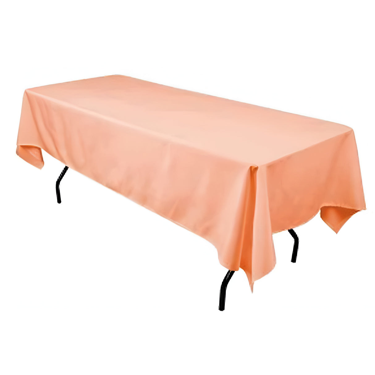 Polyester Rectangular Tablecloth Polyester Fabric - Wrinkle-Resistant, Stain-Proof, Washable, 60" X 144"