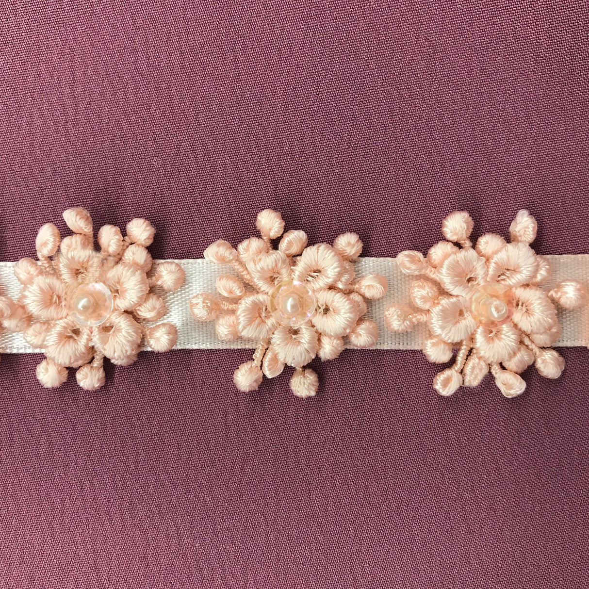 Beaded 3D Guipure Floral Lace Trimming