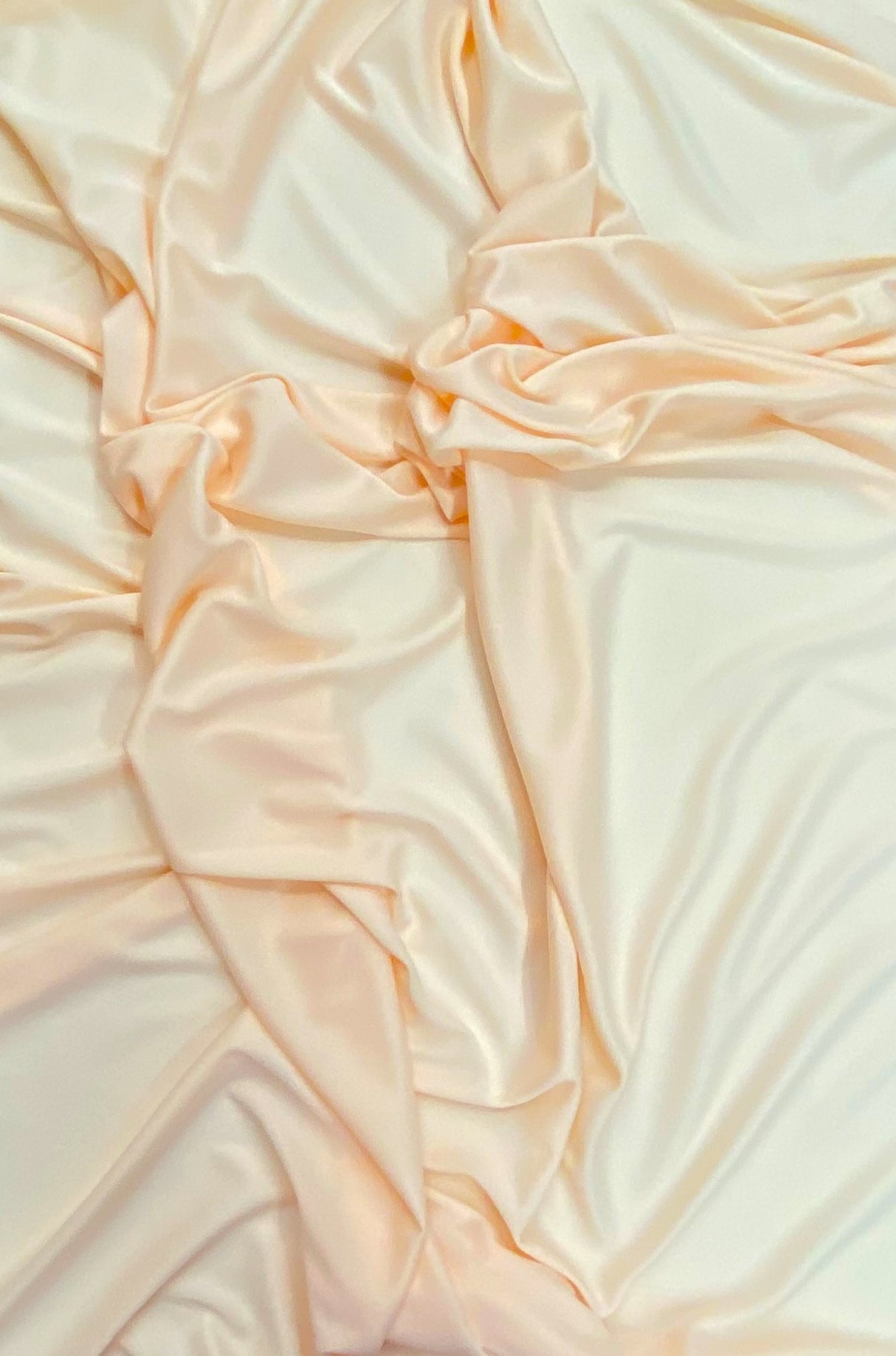 Stretch Lining Polyester Fabric - Peach, Matte Soft, 60" Wide (1 Yard)