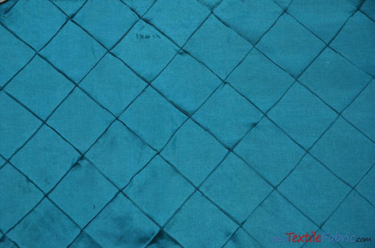 Taffeta Pintuck Fabric - 4" X 4" Diamond Pattern, 58" Width, Multiple Colors (1 Yard)