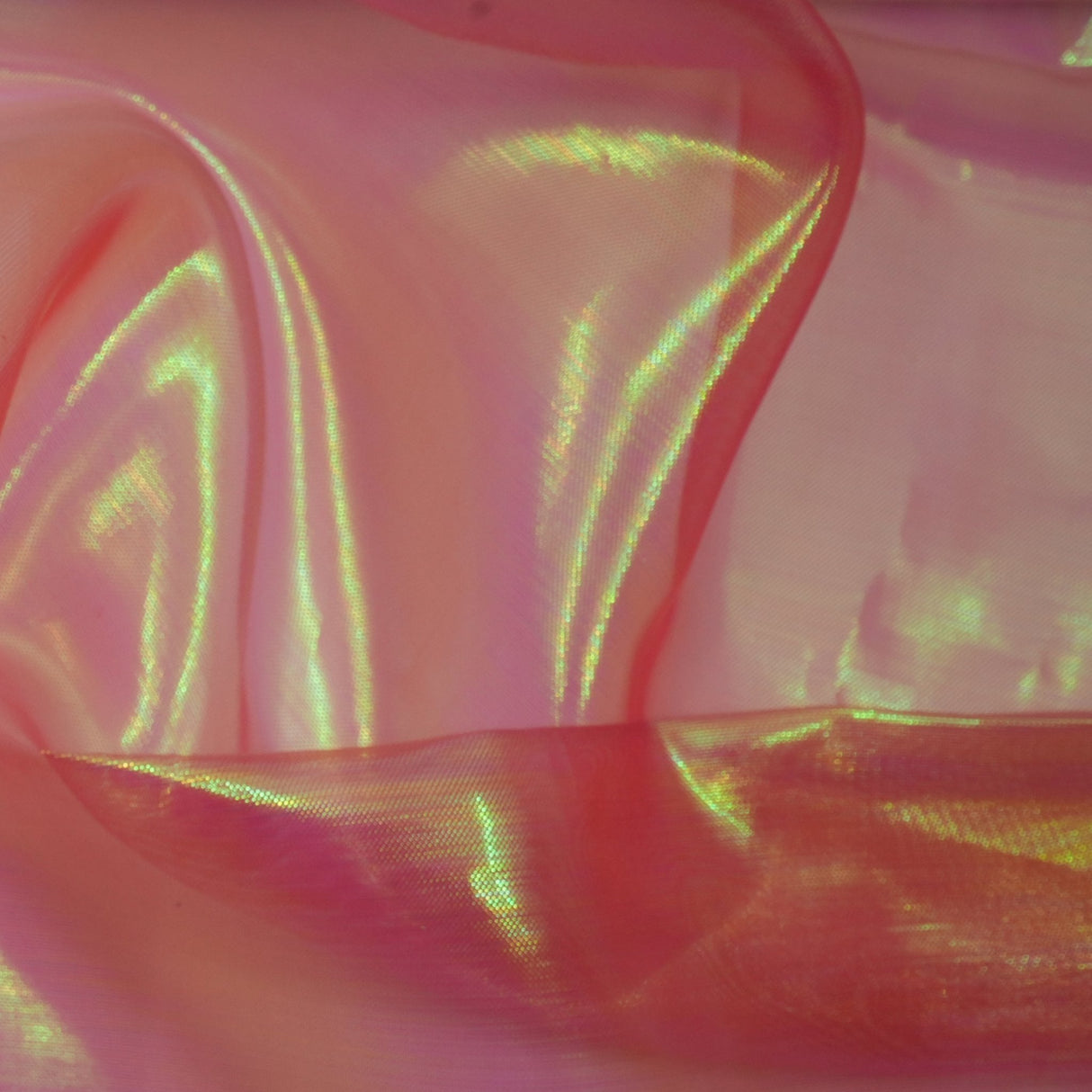 Iridescent Organza Fabric Pastel Colors