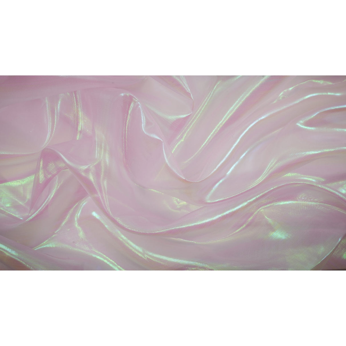 Pastel Iridescent Organza Polyester Nylon Fabric - Pastel Iridescent, Sheer, 58" Width (1 Yard)