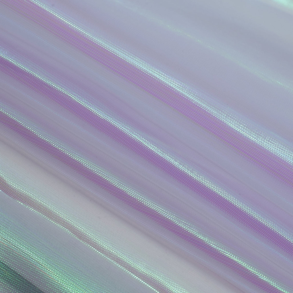 Pastel Iridescent Organza Polyester Nylon Fabric - Pastel Iridescent, Sheer, 58" Width (1 Yard)