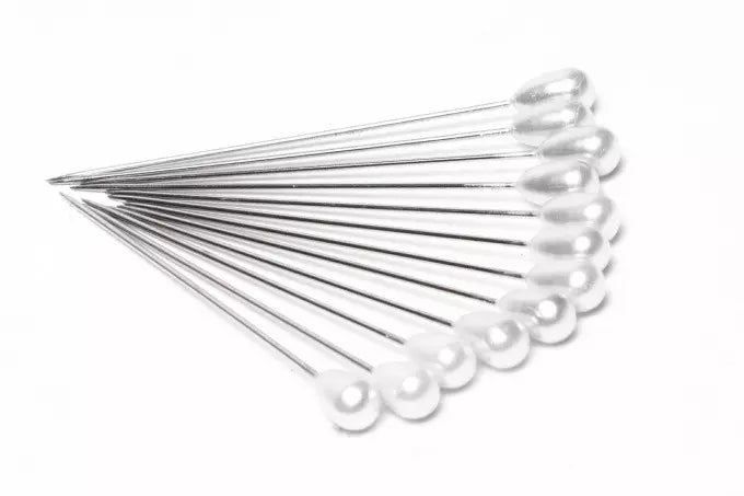 Pearl Head Pins Teardrop Design for Floral Work - 2-1/4 to 2-3/4 in