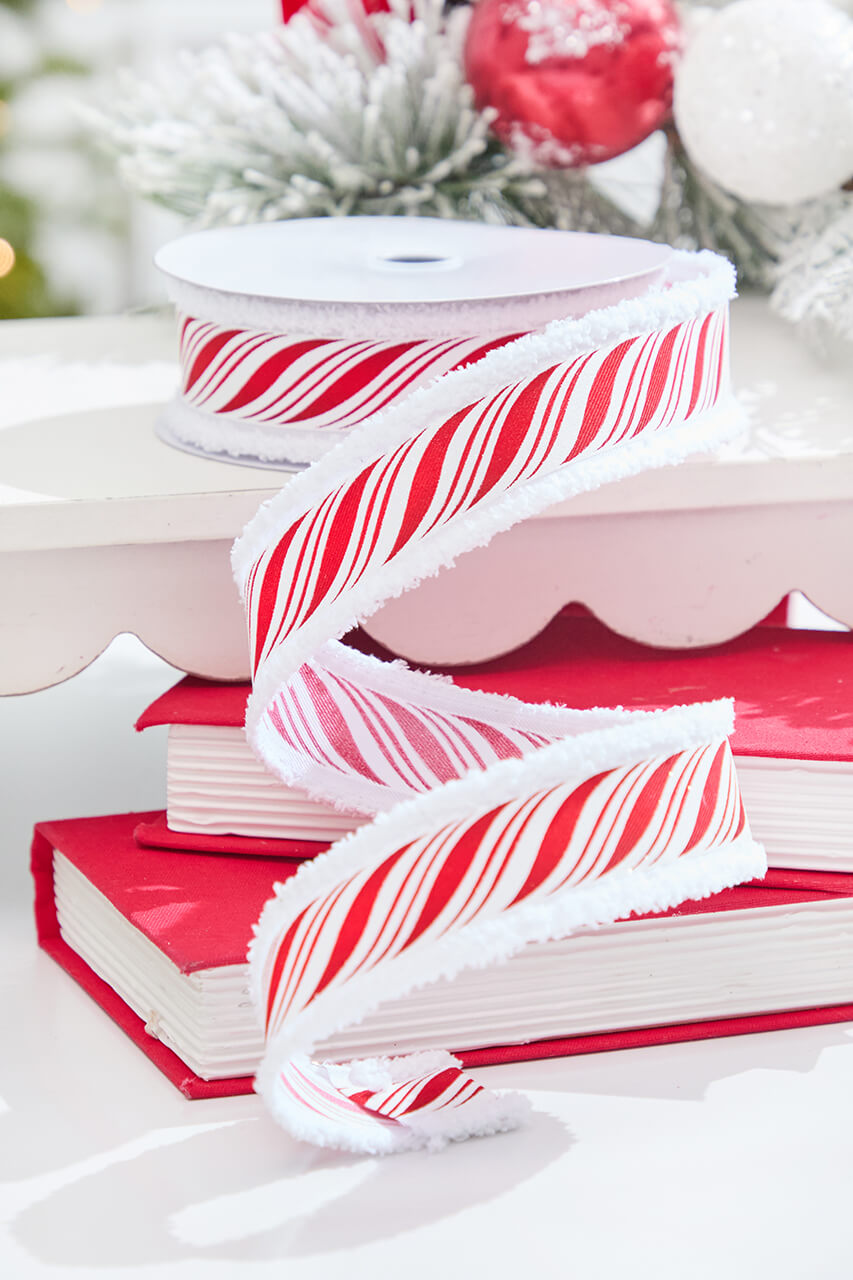 1.5" x 10 Yard Peppermint Twist Ribbon