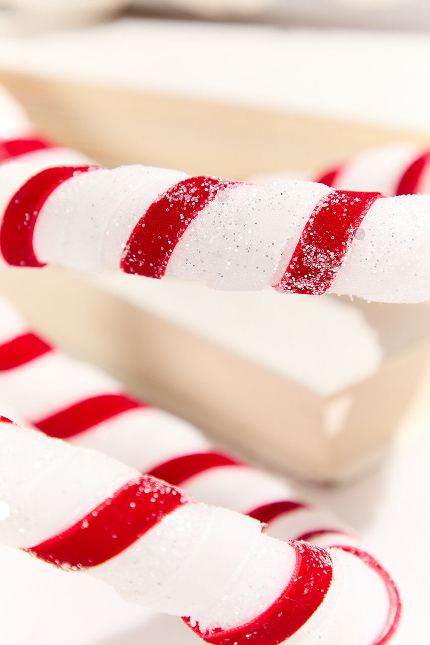 60" Red & White Sweet Candy Stripe Garland