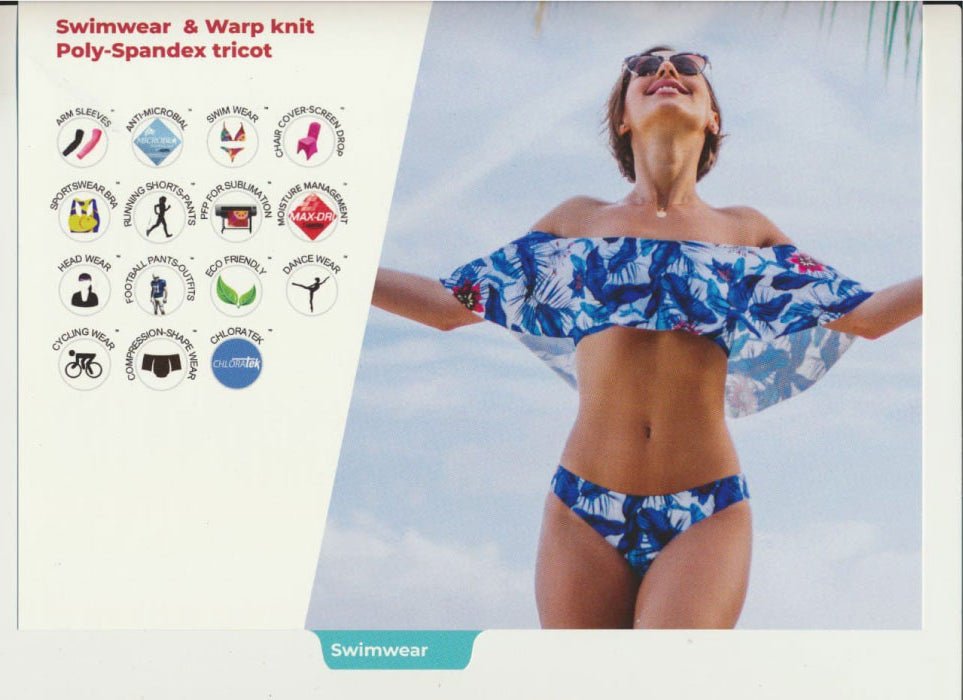 PFP Fabric Dye-Sublimation Catalog Color Card