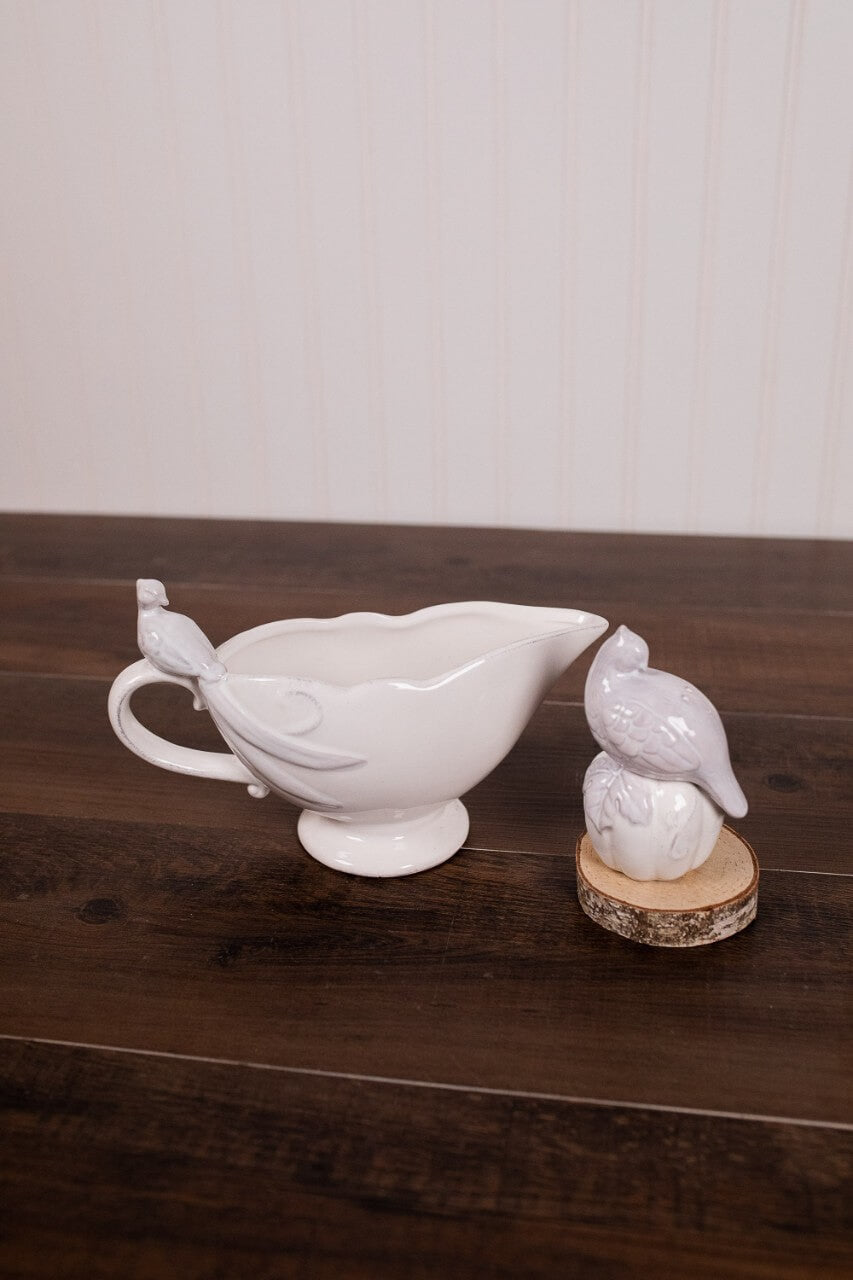 Pheasant Salt and Pepper Shakers Set Rustic Thanksgiving Table Decor