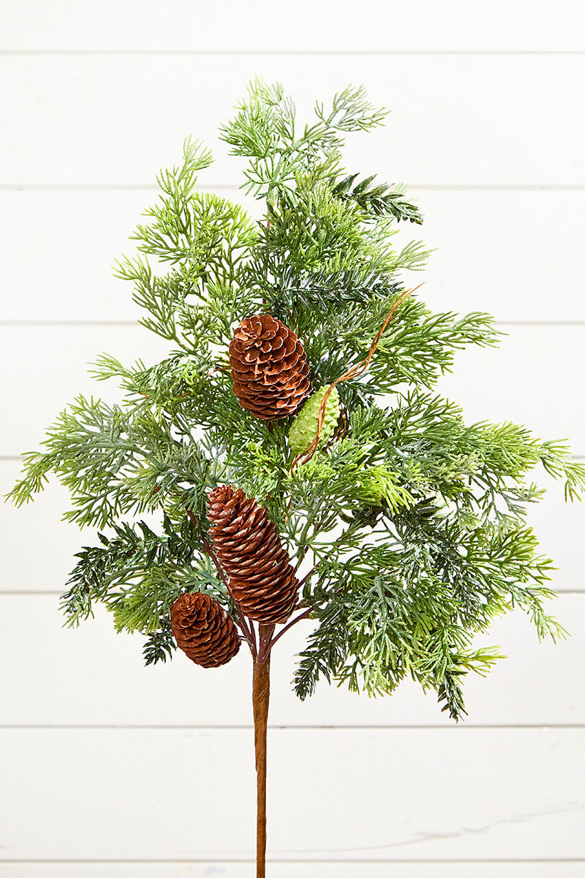Christmas Pine Cone Spray 26 Inch Tree & Garland Decoration