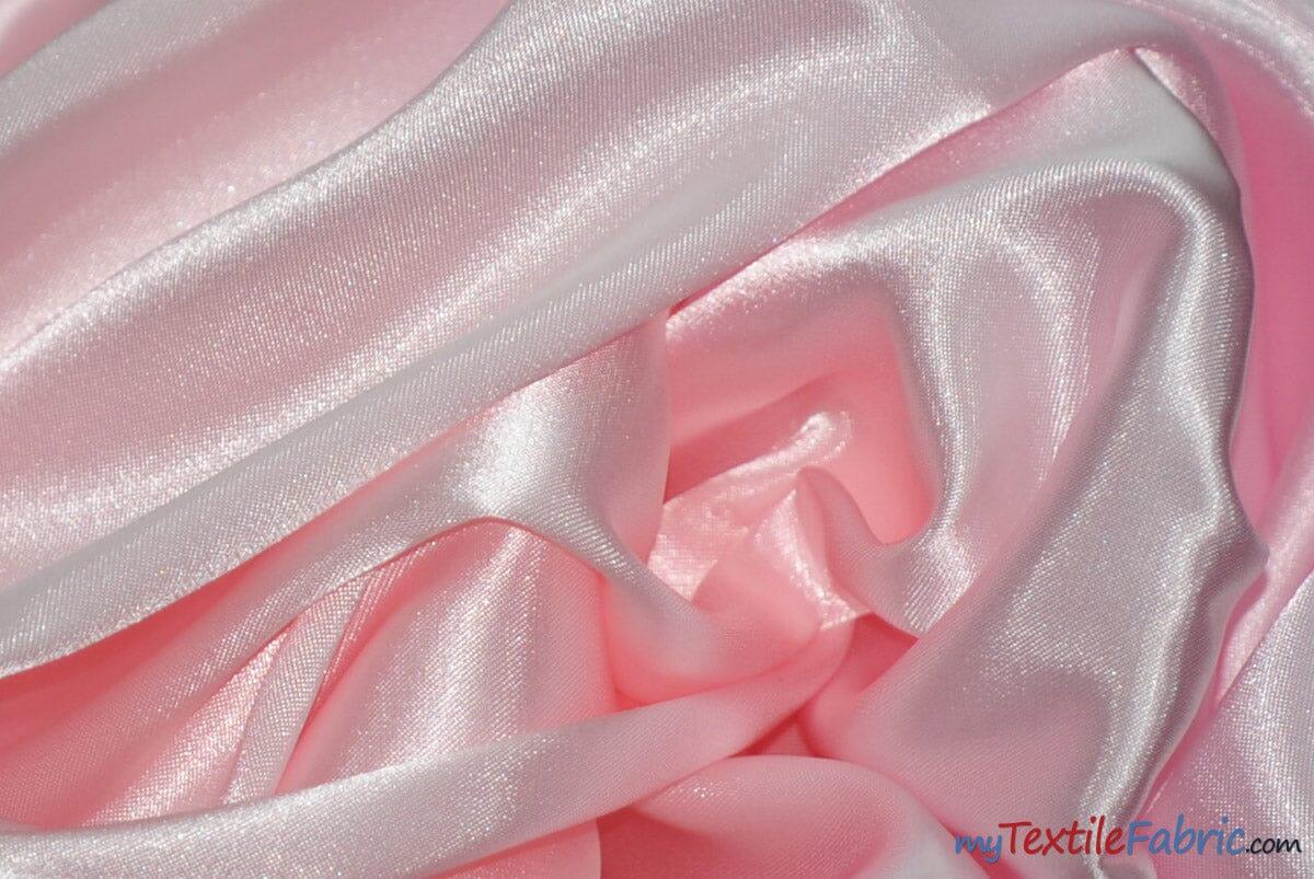 Silky Soft Medium Satin Polyester Fabric - Solid, 58/60" Width (70 Yard Bolt)
