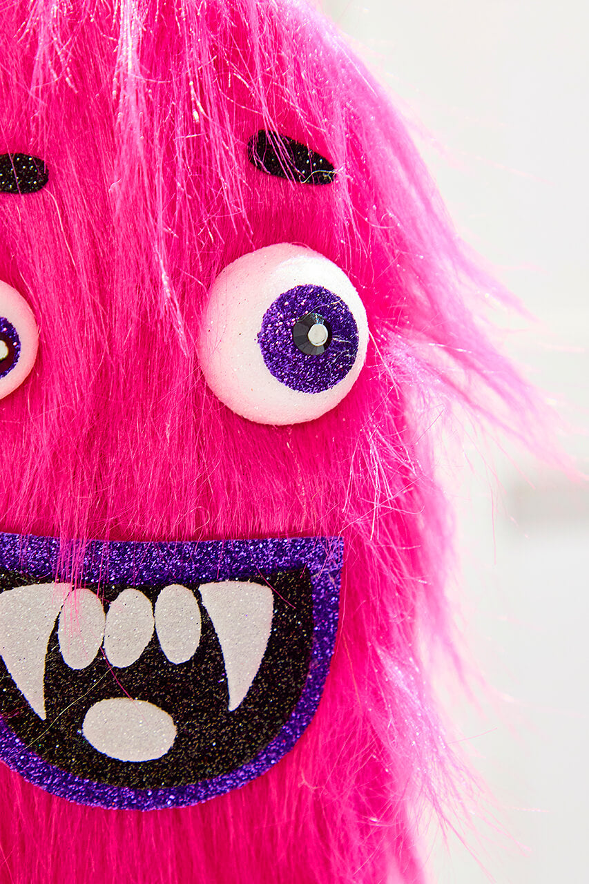 24" Pink Furry Monster Spray