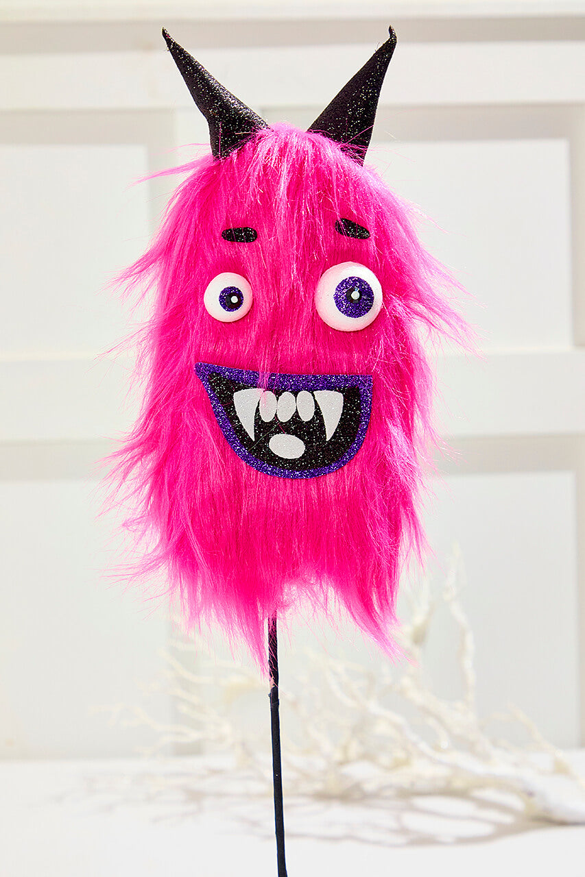 24" Pink Furry Monster Spray