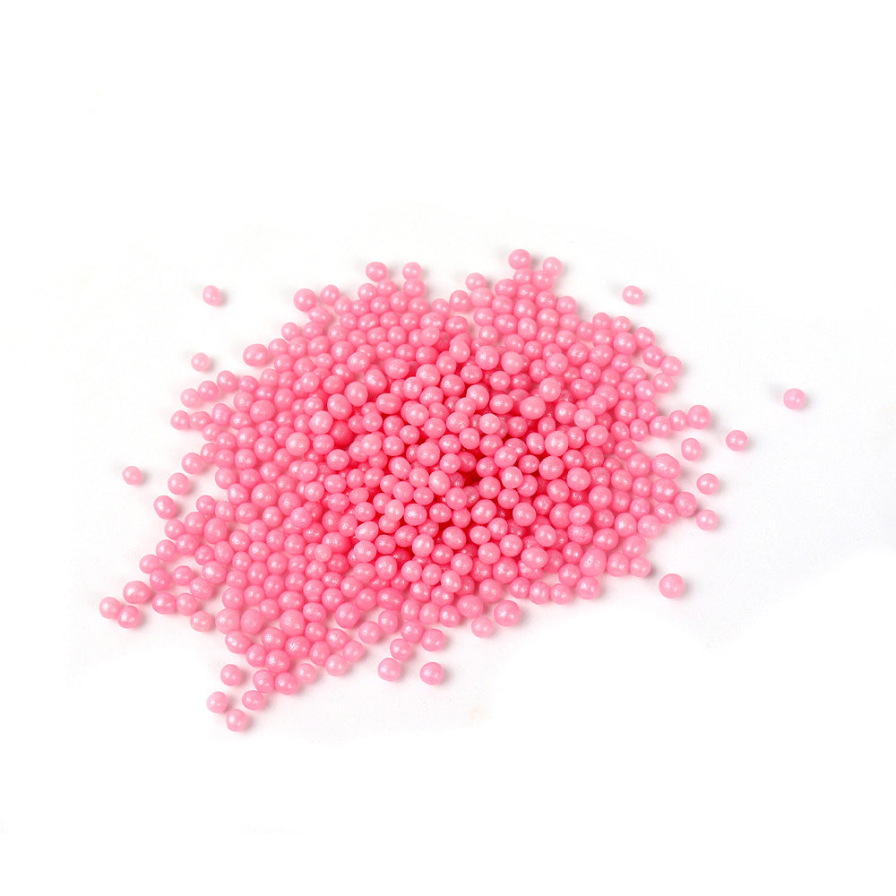 Pink Sugar Pearls 4mm, 8 Oz