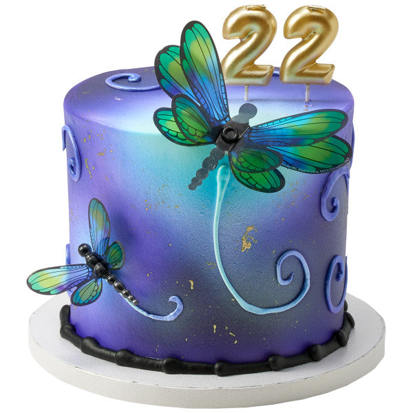 Dragonfly and Butterfly Polly Layon cake toppers - 24 Per Order