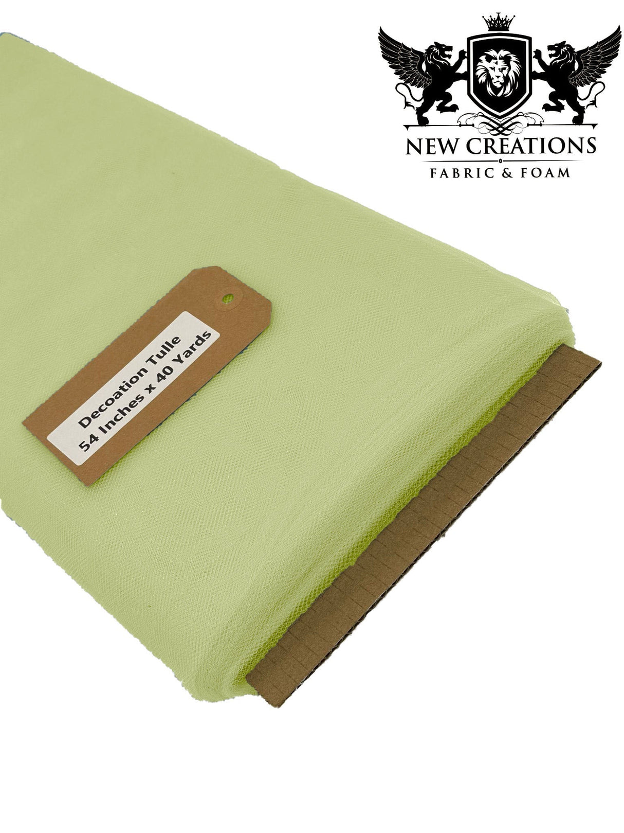 Pistachio Tutu Polyester Fabric - Pistachio Sheer Tulle Net, 54" Width (5 Yards)