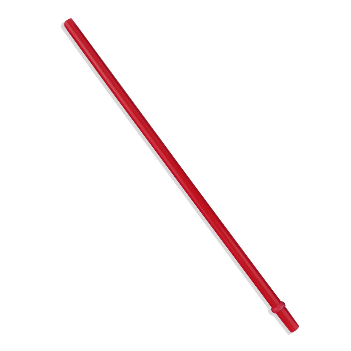 Plastic Straw Reusable Opaque - Red 7.25"