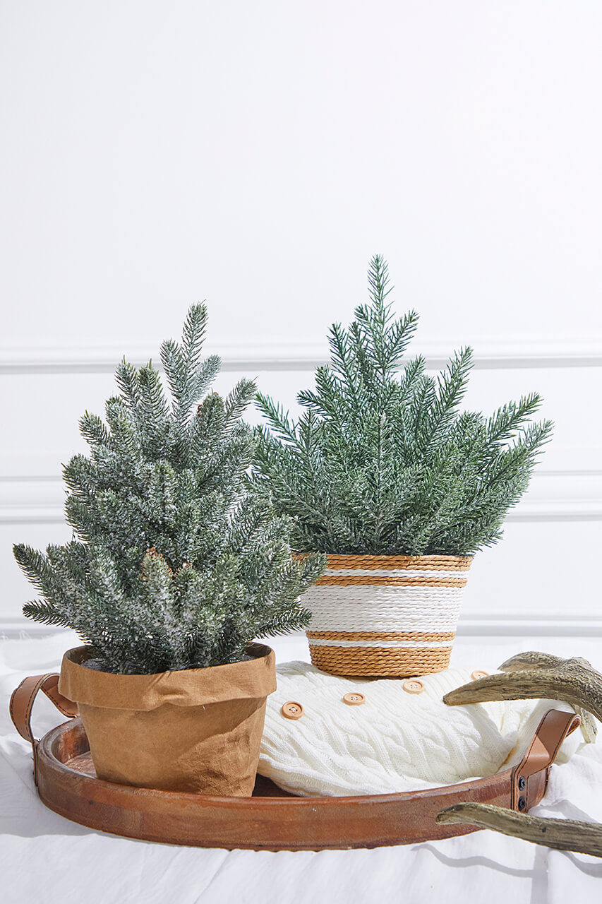 18” Plastic Tree in Basket