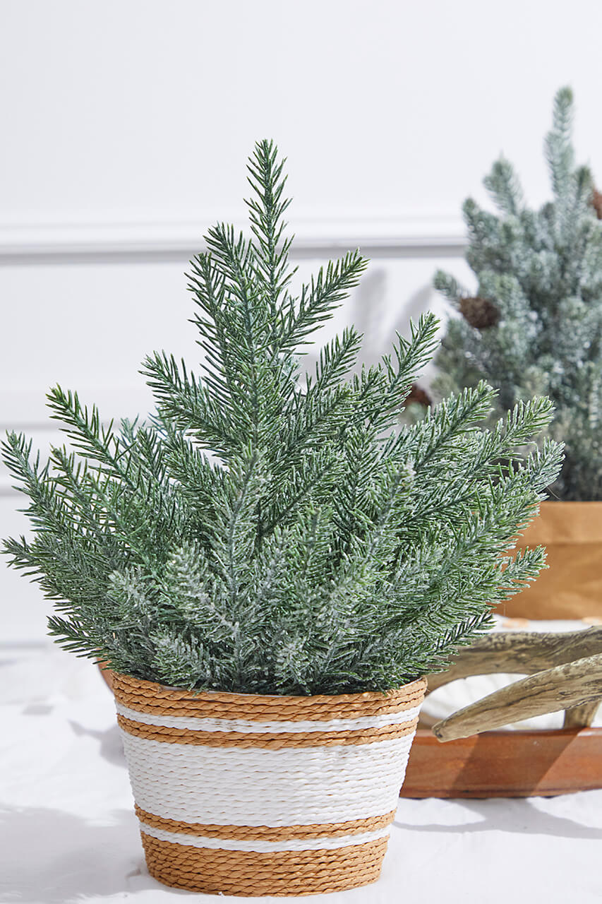 18” Plastic Tree in Basket