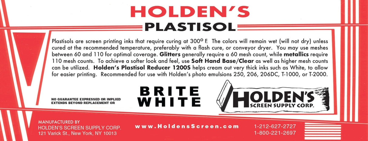 White Plastisol Ink - White Screen Printing Ink (Quart, Gallon)