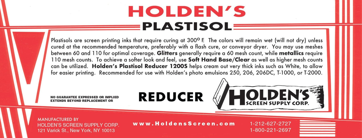 Plastisol Reducer 1200S Plastisol Reducer - Screen Printing Ink Thinner, Smooth Application, Easy Cleanup (Pint, Quart, Gallon)