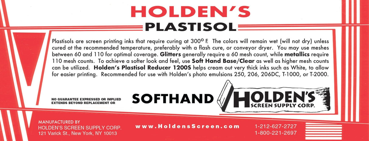 Plastisol Ink Soft Hand Base Plastisol Ink - Clear Base, Reduces Opacity, Soft Hand Finish (Quart)