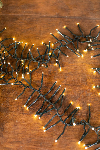 12.5' Platinum Elite Cluster Lights - 380L Warm White (Green Cord)