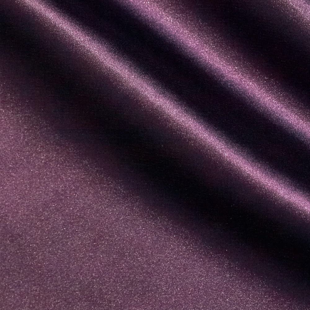 Plum Stretch Charmeuse Fabric - Plum, 60" Width