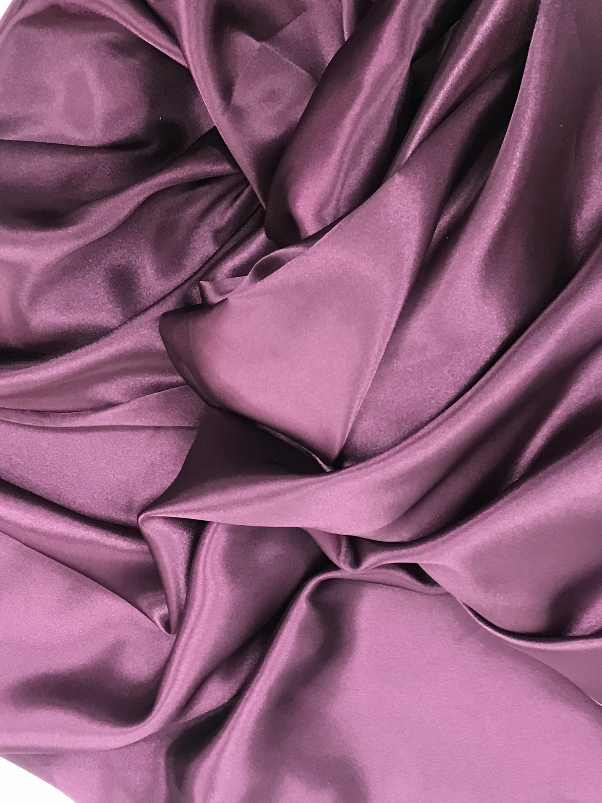 Plum Medium Satin Polyester Fabric - Plum, 58"-60" Width