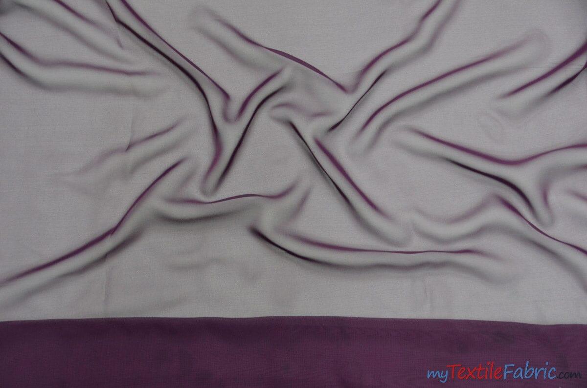 Polyester Chiffon Fabric - Super Soft, Flowy, Sheer, 58/60" Width, 100% Polyester (By The Continuous Yards & Bolts)