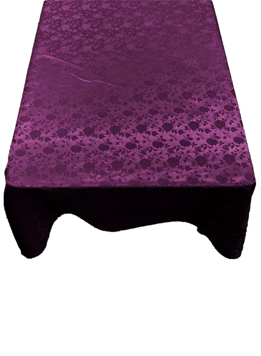 Roses Jacquard Satin Fabric - Rose Pattern, 60" X 108" (1 Piece)