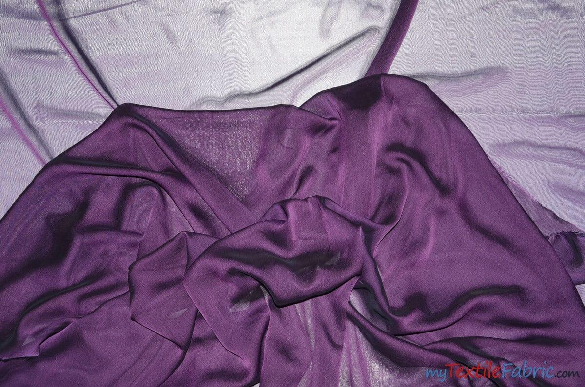 Two Tone Chiffon Polyester Fabric - Iridescent Sheer, 58/60" Width, Multiple Colors (Yards, Bolts, Sample Swatch)