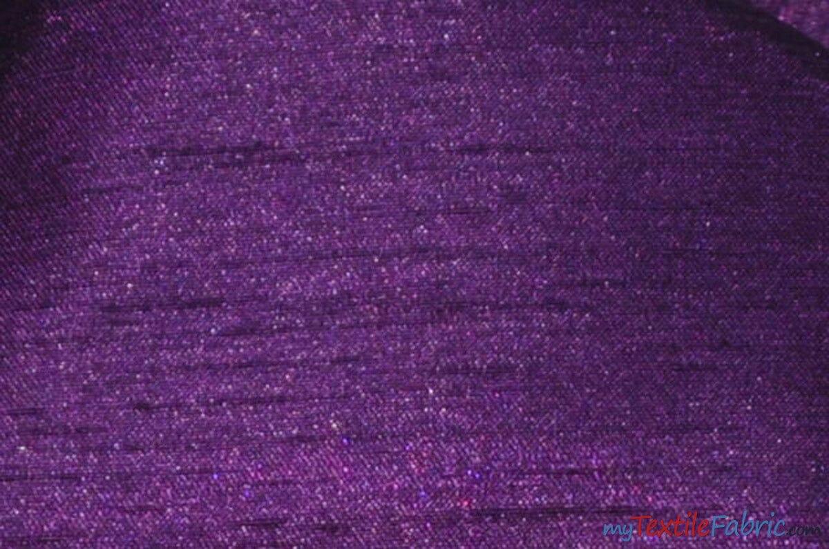 Shantung Satin Polyester Fabric - Reversible Satin Dupioni Silk, Multiple Colors, 58/60" Width (Yards, Bolts, Sample Swatches)