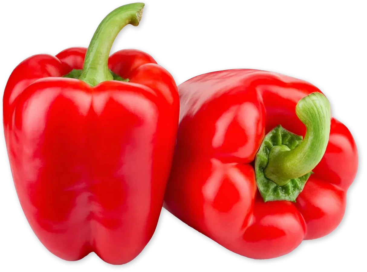 Organic Red Bell Peppers Crisp & Sweet Cooking Peppers - 12 Oz