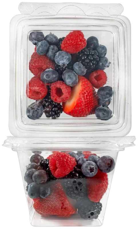 Berry Medley Fresh Strawberries Blueberries Raspberries Blackberries
