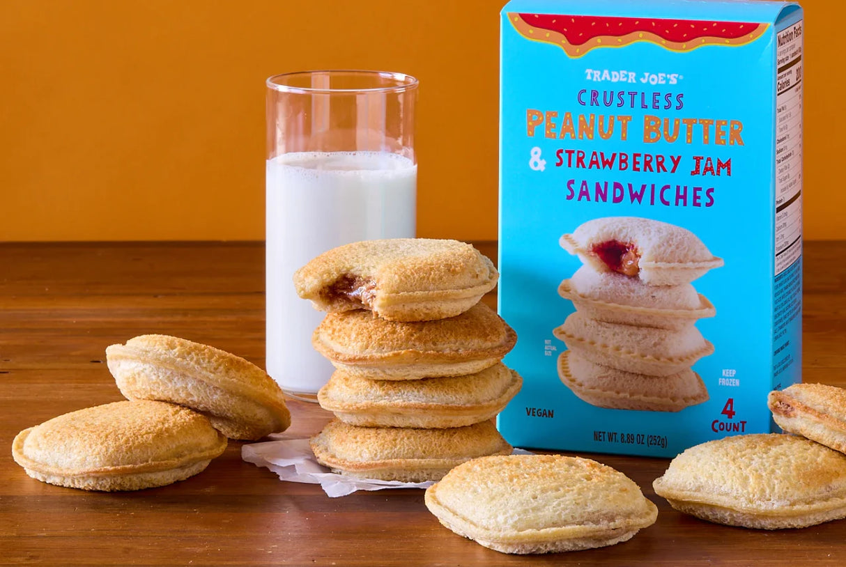 Crustless Peanut Butter Strawberry Jam Sandwich Ready Snack 8.89 Oz