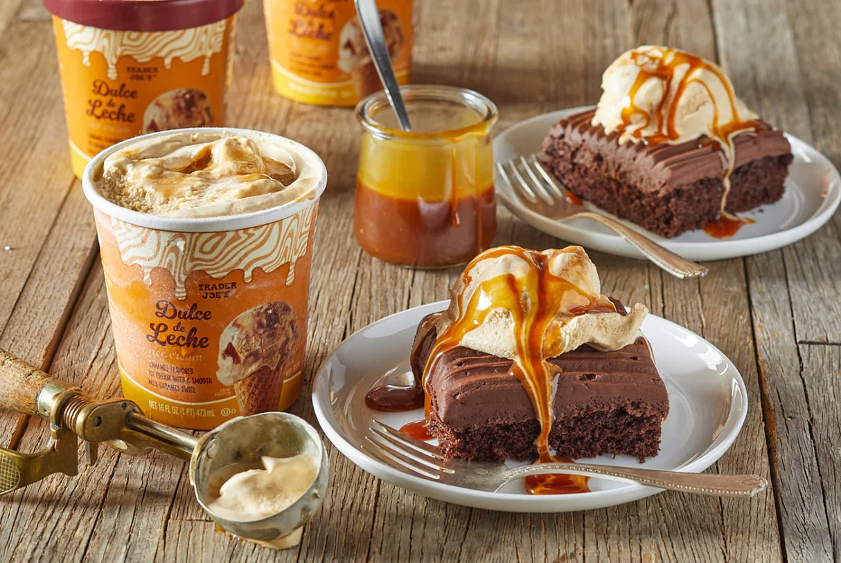 Dulce de Leche Ice Cream Creamy Caramel Swirl Frozen Dessert 1 Pint