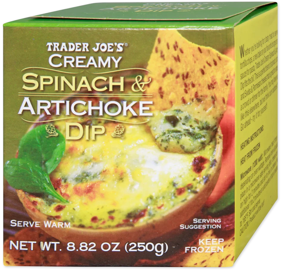 Creamy Spinach Artichoke Dip Cheesy Savory Party Dip 8.8 Oz