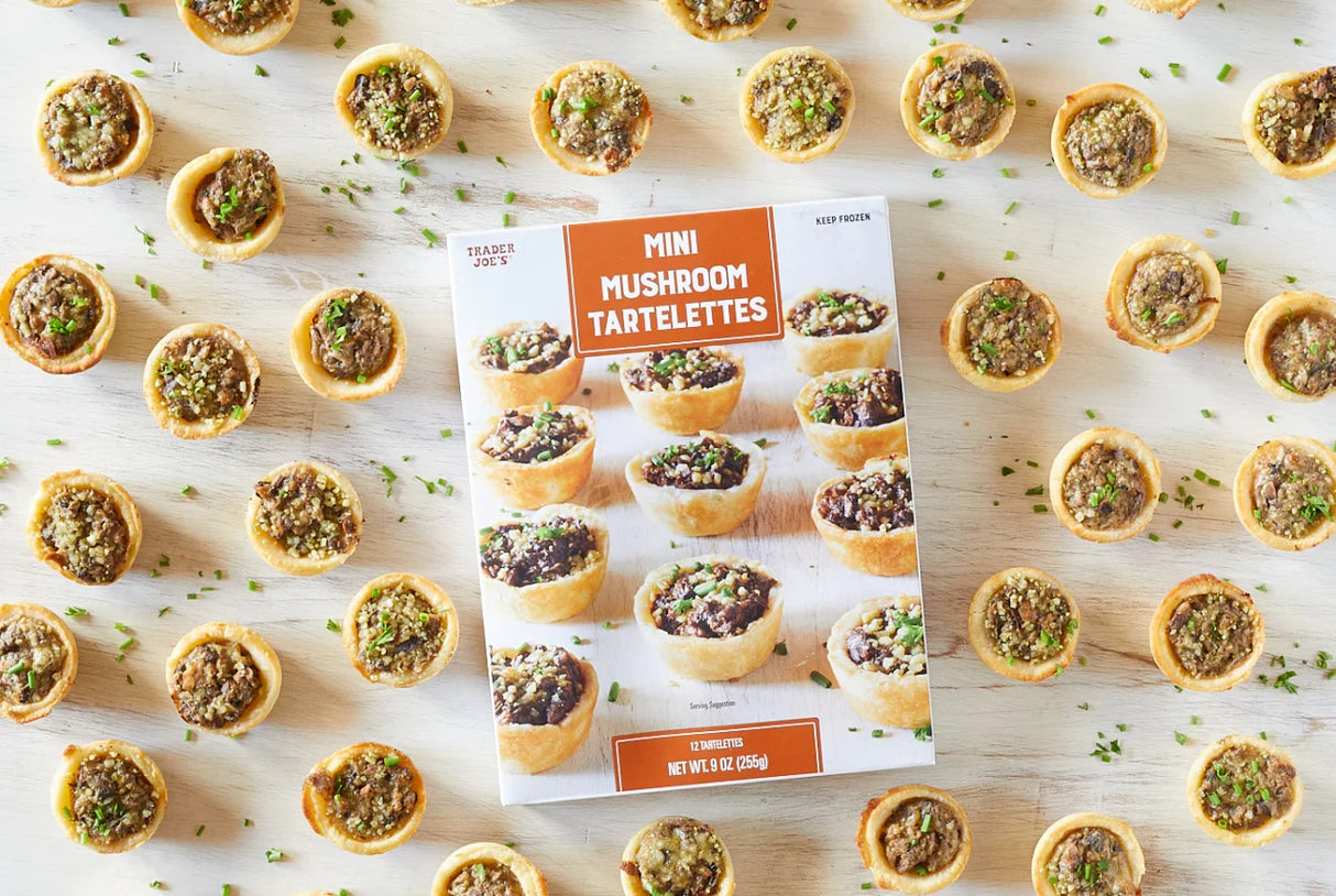 Mini Mushroom Tartelettes Cheesy Savory Pastry Appetizer 9 Oz