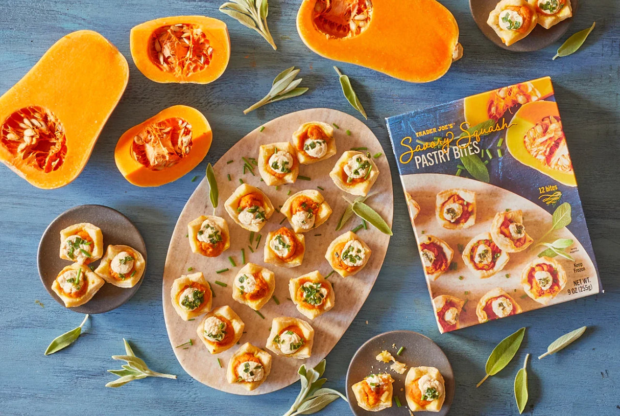Savory Squash Pastry Bites Cheesy Pumpkin Appetizer Snack 9 Oz