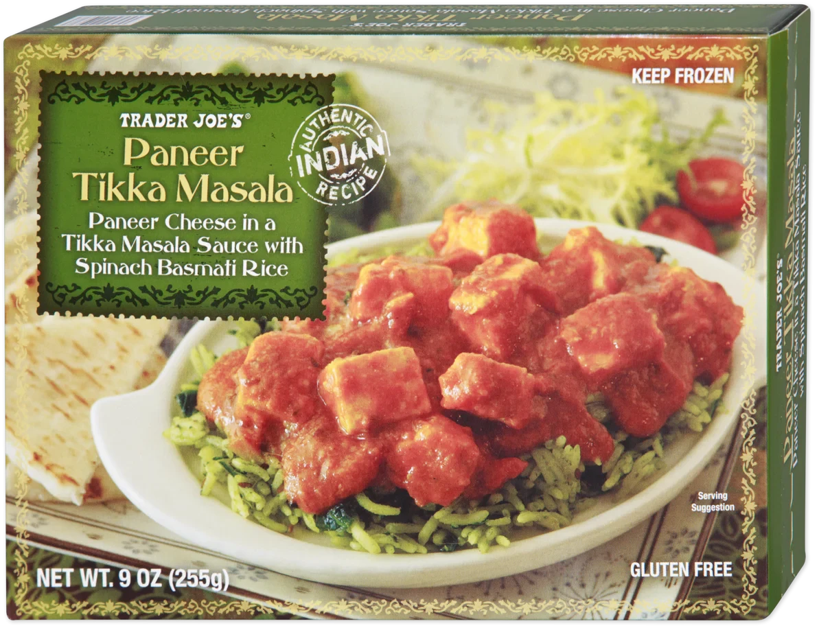 Paneer Tikka Masala with Spinach Rice Frozen Indian Meal 9 Oz