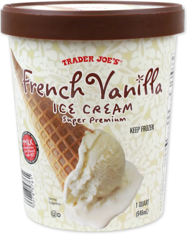 French Vanilla Ice Cream Rich Creamy Custard Style Dessert 1 Qt