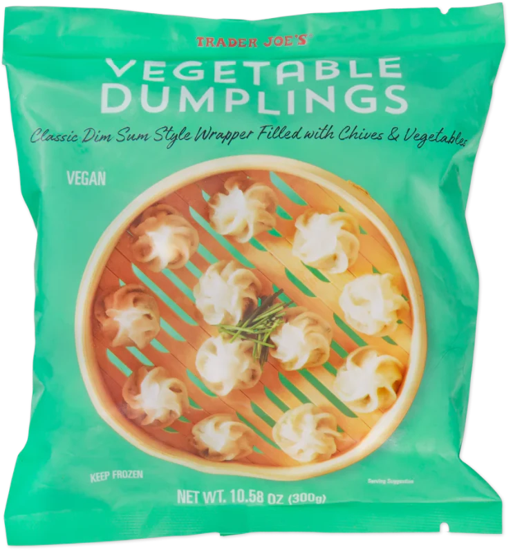 Vegetable Dumplings Vegan Dim Sum Frozen Appetizer 10.58 Oz