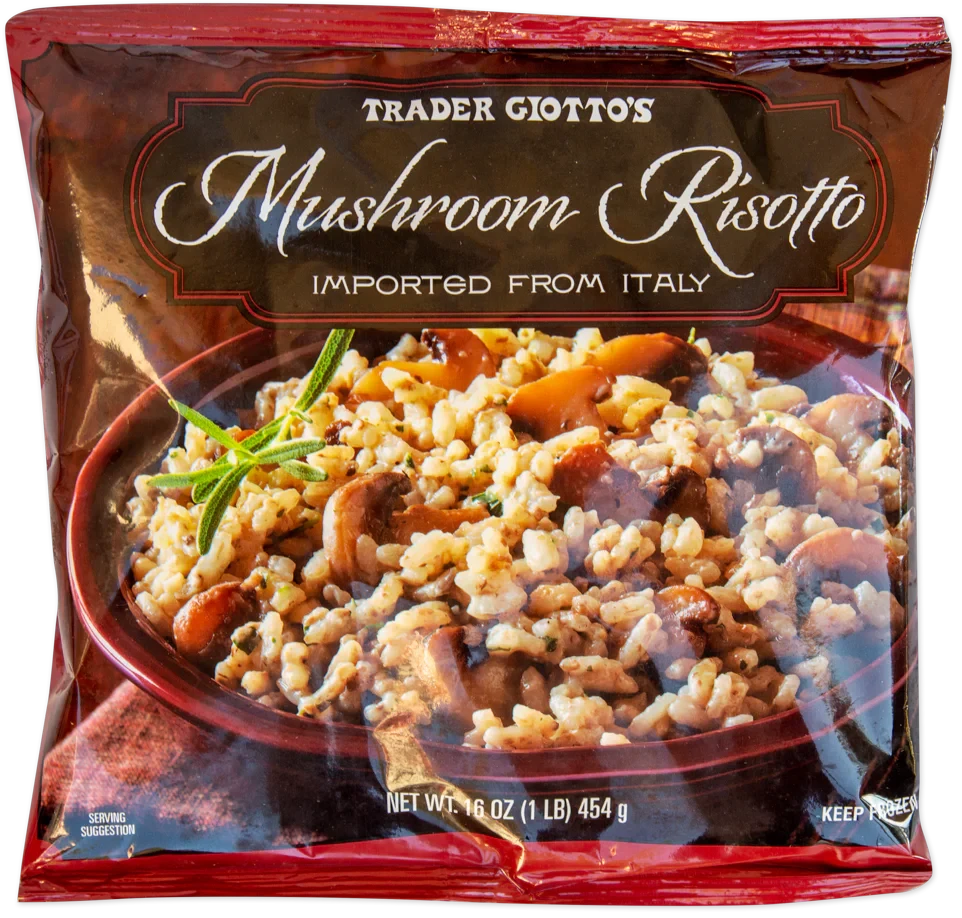 Mushroom Risotto Creamy Italian Rice Savory Frozen Meal 16 Oz